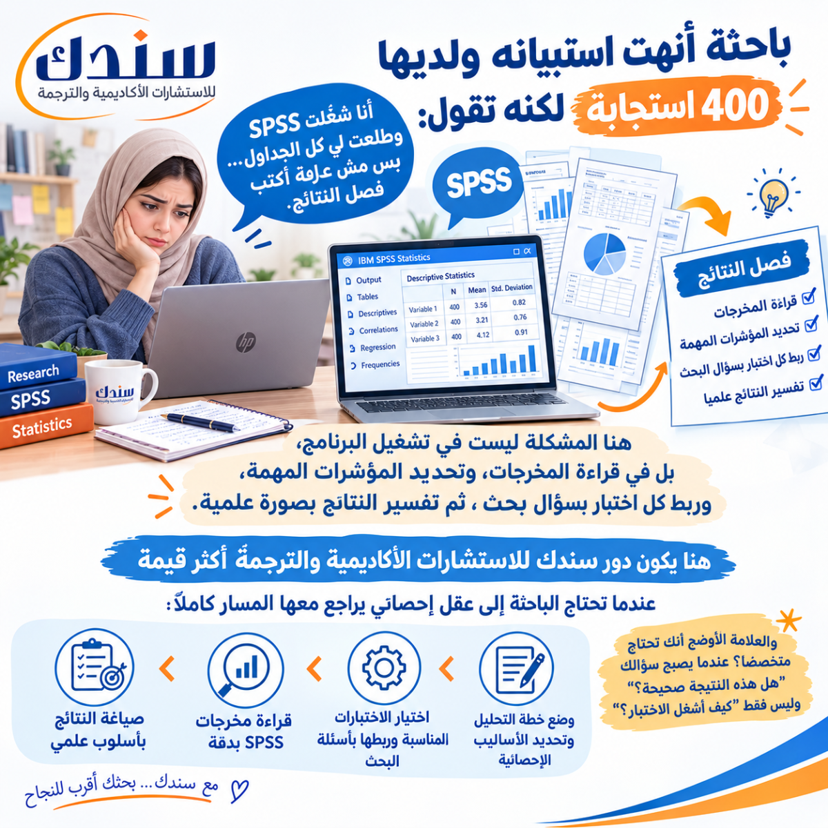 متى يحتاج الباحث إلى مساعدة إحصائية متخصصة؟